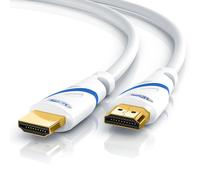 ERYI-Csl - Câble Hdmi 4K 2.0-7,5 M - Ultra Hd 4K @ 60Hz - High Speed With Ethernet - Ultra Hd Full Hd - 3D Arc Cec Hdcp Hdr - 18 Gbit S - Tv Blu-Ray Ps5 Xbox Series X Switch - Blanc - 7,5 M