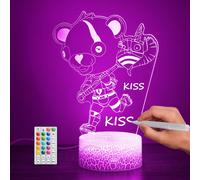 Eryi-Cuddlle Team Leader Lampe Illusion Led 3d \U2013 Veilleuse Diy Avec 16 Modes Changeants De Couleurs, Télécommande, ?uvres D'art Personnalisées Pour La Décoration De La Chambre À Coucher, Cadeau