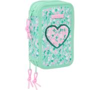 Eryi-Cuore - Trousse Scolaire Avec 37 Outils Inclus, Pour Enfants De 5 À 14 Ans, Pratique Et Polyvalente, Qualité Et Résistance, 12,5 X 5,5 X 19,5 Cm, Menthe (Menta), M, Décontracté
