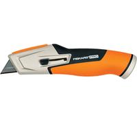 ERYI-Cutter À Lame Rétractable, Longueur 17,7 Cm, Acier Inoxydable/Plastique, Noir/Orange, Carbonmax, 1027223