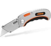 ERYI-¿ Cutter Pliable À Lame Trapèze ¿ Couteau Pliant Avec Système De Changement De Lame Rapide Et De Verrouillage De Sécurité ¿ 170355 - Outil À Main De Chantier Pour Professionnel Et Particulier