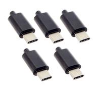 ERYI-Cy Adaptateur De Résistance Usb Type C Usb-C Mâle Otg Type Hôte 5.1K Avec Boîtier Noir Diy 24 Broches