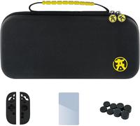 Eryi-Cyber S12 Pack Accessoires Nintendo Switch 2 ¿ Étui Rigide Tissu Avec Rangement, Verre Trempé 9h, Protections Joy-Con Silicone, 8 Capuchons Joystick ¿ Kit Complet De Protection