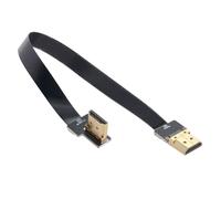 ERYI-Cyfpv Fpv Hdmi Mâle À Angle Droit 90D Hdmi Mâle Hdtv Fpc Câble Plat Pour Photographie Aérienne Multicopter Fpv Hdtv (0.1M)