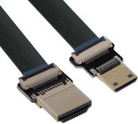 ERYI-Cyfpv Mini Hdmi Mâle Vers Hdmi Mâle Fpc Câble Plat 1080P Pour Photographie Aérienne Multicopter Fpv Hdtv (0.5M)