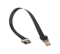 ERYI-Cyfpv Mini Hdmi Mâle Vers Micro Hdmi Femelle Extension Fpc Câble Plat 1080P Pour Fpv Hdtv Multicopter Photographie Aérienne (0.8M)