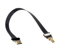 ERYI-Cyfpv Mini Hdmi Mâle Vers Micro Hdmi Mâle Extension Fpc Câble Plat 1080P Pour Fpv Hdtv Multicopter Photographie Aérienne (0.2M)