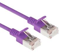 ERYI-Dc7303 Câble Réseau Cat6A U/Ftp Lszh Lan Fin 3,8 Mm Flexible Sans Accroc Avec Connecteur Rj45 Pour Utilisation Dans Les Centres De Données Violet 3 M