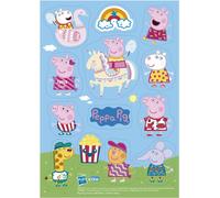 Eryi-- Décoration Coméstible Pour Gâteaux D'anniversaire Pour Enfants De Silhouette Découpée De Peppa Pig
