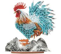 Eryi-Décorations De Peinture Diamant : Poule, Coq, Poule, Poussin, Animaux ¿ Peinture Diamant Art Broderie Point De Croix Cadeau [7129]