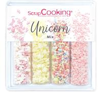 Eryi-- Décors Sucrés « Unicorn Mix » 60 G - Assortiment De 4 Variétés : Licornes, Étoiles, Mix Licorne, Mini C?Urs - Décorations Pâtisserie, Gâteaux, Cupcakes, Anniversaires - 7512