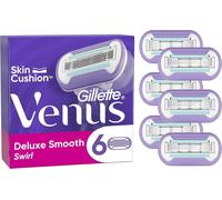 Eryi-Deluxe Smooth Swirl Lot De 6 Lames De Rechange Pour Femme, Recharges Avec 5 Lames Pour Un Rasage De Près, Avec Un Ruban Hydratant Pour Protéger La Peau Sensible