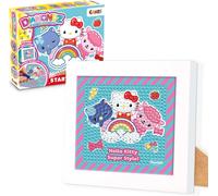 Eryi-Diamondz - Kit De Démarrage Hello Kitty, Tableau De Peinture Diamant Avec Cadre En Bois Et Outils Inclus, Diamond Painting[2658]
