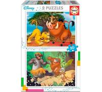 ERYI-- Disney Animals. Comprend 2 Puzzles En Carton Recyclé De 20 Chacun - Deux Fois Plus De Plaisir !. Recommandé À Partir De 3 Ans (18103)