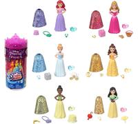 ERYI-Disney Princesses Coffret Poupée Royauté Color Reveal Série Célébration Avec 6 Surprises Magiques, Accessoires Célébration Inclus, Jouet Enfant, A Partir De 3 Ans, Hmk83