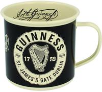Eryi-Enamel Mug With St' James Gate Label Cream Design