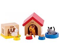 Eryi-Ensemble Animaux De La Famille Pour Maison De Poupées, Compagnons De Jeux Pour Les Poupées, Chien, Chat, Lapin Et Leurs Accessoires