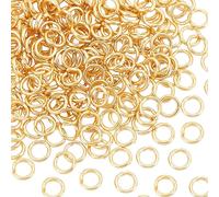 Eryi-Environ 200 Pièces Anneaux De Sauts Ouverts En Or 18 Anneaux De Connecteur De Jauge En Acier Inoxydable Anneau De Saut Connecteurs De Bijoux Pour La Fabrication De Bijoux 6mm