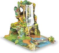 ERYI-- Environnement De Jeu - La Jungle Est Un Environnement Ludique En Carton De Qualité, À Monter Soi-Même - Jouet Enfant Dès 3 Ans - - 46*36 Cm