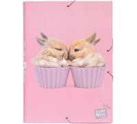 Eryi-Erik® - Chemise Cartonnée A4 Studio Pets Rabbits Chemise À Rabats Rigide Pochette Cartonnée 24 X 34 Cm Fournitures Scolaires, Fournitures De Bureau