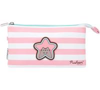Eryi-Erik® - Trousse Triple Compartiment Pusheen Rose Collection 21 X 12 X 3,5 Cm