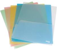 Eryi-Esselte Chemise Double Poche, Assortis, Grainé, A4, Polypropylène 180 Microns, Lot De 5, 17325