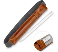 Eryi-Etui Conçu Pour Apple Pencil 2 ¿ Case Apple Pencil 2 Pour Ipad Pro 11 (2018 & 2020) Et Ipad Air 4 En Cuir, Porte-Pencil, Cognac