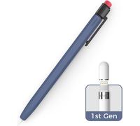 ERYI-Étui Pour Apple Pencil 1Ère Génération Silicone Antidérapant Apple Pencil 1 Étui De Protection Classique Avec Clip Solide Compatible Avec Apple Pencil 1Ère Génération (Bleu Nuit)
