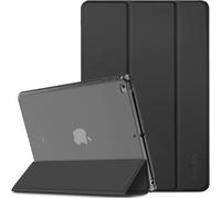 Eryi-Étui Pour Ipad Air 2, Smart Cover Back Cover Matte Translucent Auto On/Off Pour Ipad Air 2 A1566/A1567 (Noir)