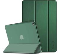 Eryi-Étui Pour Ipad Air 2, Smart Cover Back Cover Matte Translucent Auto On/Off Pour Ipad Air 2 A1566/A1567 (Vert Foncé)