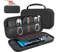 Eryi-Étui Pour Nintendo Switch 2 (2025), Housse Rigide De Protection Grande Capacité Avec 10 Cartouches De Jeux, Pochette De Transport Boîtier Pour Switch 2 2025 Et Accessoires, Noir