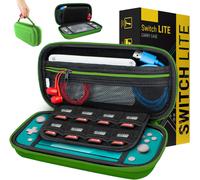 Eryi-Etui Pour Nintendo Switch Lite, Deluxe Housse Rigide De Rangement Zippée En Matériau Durable Anti-Choc Pour La Console Nintendo Switch Lite Et Ses Accessoires