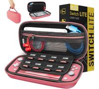 Eryi-Etui Pour Nintendo Switch Lite, Deluxe Housse Rigide De Rangement Zippée En Matériau Durable Anti-Choc Pour La Console Nintendo Switch Lite Et Ses Accessoires