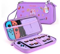 Eryi-Étui Pour Ns Switch 2017, Pack D'accessoires Pour Switch 15 En 1 Avec Étui De Transport, Accessoires De Protection Pour Console Switch Et J-Con, Violet