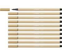 Eryi-Feutre Dessin Pen 68 - Lot X 10 Feutres De Coloriage Pointe Moyenne - Beige (68/88)