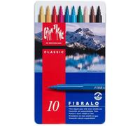 Eryi-Fibralo Lot De 10 Stylos Fibre Dans Une Boîte En Métal