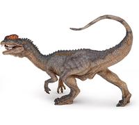 Eryi-- Figurine Dilophosaure - Jouet Dinosaure Enfant Dès 3 Ans - Idée Cadeau Jurassique - 14 X 4,5 X 13 Cm - Théropode Carnivore Réaliste - Peint À La Main - Collection Les Dinosaures - 55035