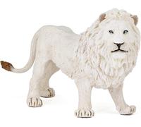 ERYI-- Figurine Lion Blanc - Jouet Enfant 3 Ans Et Plus - 14,5 X 4,7 X 8,2 Cm - Animal Sauvage Ultra Réaliste - Figurine Peinte À La Main - Collection La Vie Sauvage - 50074