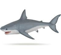 Eryi-- Figurine Requin Blanc - Jouet Enfant Dès 3 Ans - Idée Cadeau Océan - 17,8 X 11,8 X 6,2 Cm - Prédateur Marin Réaliste - Peint À La Main - Collection Monde Marin - 56002