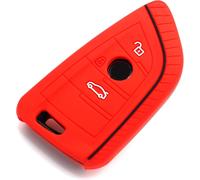 Eryi-Finest-Folia - Coque En Silicone Pour Clé De Voiture À 3 Boutons Rouge[2825]