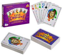 Eryi-Five Crowns Jeu De Carte, Les 5 Rois Jeu De Carte, 5 Crowns Card Game, Jeux Société Familiale Pour Fêtes De Famille Et Les Amis Amusants (Version Anglaise)