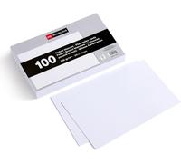 Eryi-- Flashcards, Cartes D`Étude, 100 Fiches Bristol Blanches Pour Notes, Format 200 X 125 Mm, Papier Carton Offset 200 G/M², Fournitures De Bureau Et Scolaires Pour La Rentrée