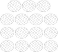 ERYI-Fleur Grenouille Couvercle 3.1Pouce, 15 Pcs Métal Rond Floral Vase Insert Arrangeur Pour Arrangement Plante Fixation Régulier Bouche Mason Conserve Pot, Argent