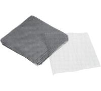ERYI-Fleur Pot Trou Engrener Coussin, 50 Paquet 4 X 4 Pouce Carré Drainage Trou Écran Bonsai Pot Plastique Bas Grille Tapis Maille, Gris