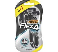 ERYI-Flex4 - Rasoirs Jetables Pour Homme Dotés De 4 Lames Mobiles Et D`Une Tête Pivotante - Blister De 3+1