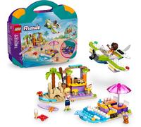 ERYI-Friends La Valise Créative De Plage - Jouet De Construction 2-En-1 Et Idée Cadeau Pour Petites Filles Dès 5 Ans - Inclut 2 Mini-Poupées, Un Chien Et Un Dauphin - Favorise Le Jeu De Rôle 42672