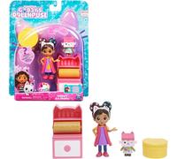 ERYI-Gabby Et La Maison Magique - Gabby Dollhouse - Pack 2 Figurines Et Accessoires - Coffret Studio D`Art - Gabby, 1 Figurine Chat Et Accessoires - Dessin Animé Jouet Gabby Chat - Jouet Enfant 3 Ans