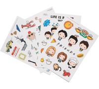 Eryi-- Gadget Decals Friends Lot De 58 Autocollants Stickers Pour Ordinateur Portable, Smartphone, Tablette, Console