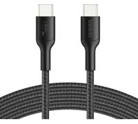 ERYI-Gaming Câble Usb-C Vers Usb-C (60 W, 2 M, Gaine Tressée, Recharge Rapide, Pour Nintendo Switch 2, Iphone 16, Iphone 15, Ipad, Macbook Air, Chromebook, Samsung Galaxy S25 Ultra, Etc., Noir)