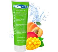 Eryi-Gel Douche Anti-Chlore Soins De La Peau Après La Baignade Gel Douche Vegan Hydratant Anti-Chlore Pour Nageurs Prévient Les Démangeaisons De La Peau Abricot & Mangue (250ml)
